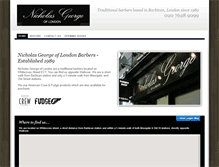 Tablet Screenshot of nicholasgeorgebarbers.co.uk